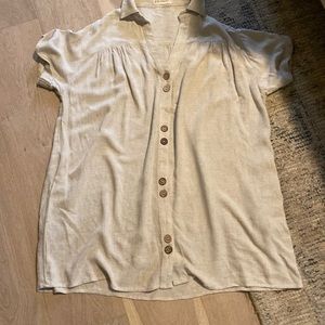 Linen mini dress sz small